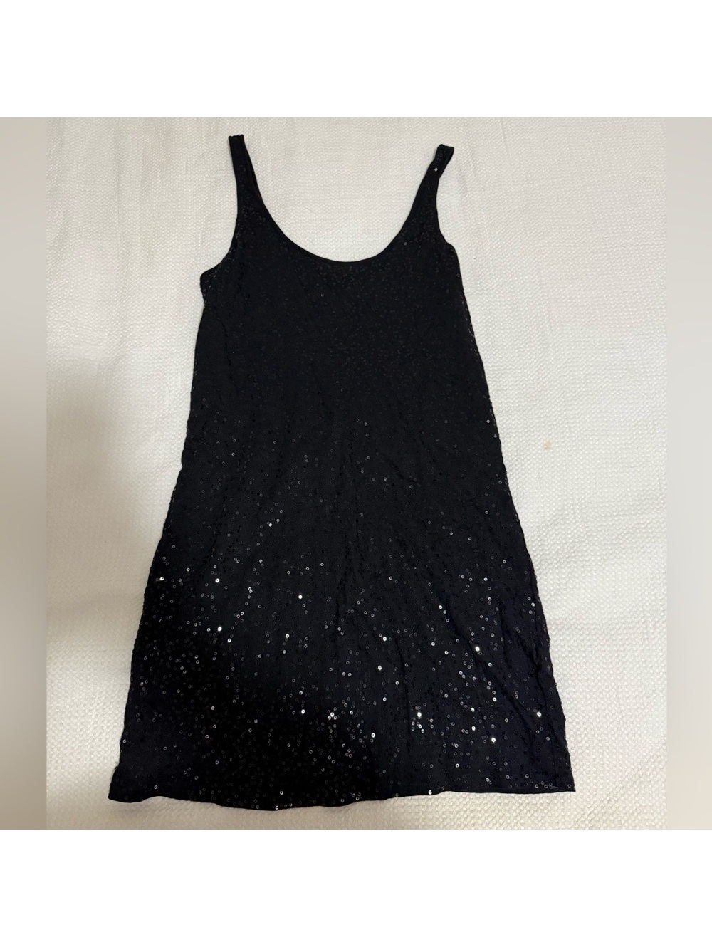 Express Black Sequin Mini Dress